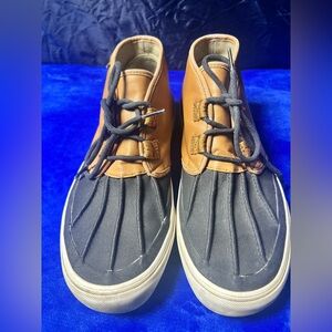 VANS Prairie Chukka tan leather waterproof lace up ankle duck boots 9.5